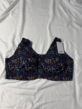 Knix Pullover Bra NWT 4XL Wildflower Floral Wireless Comfort Plus Size Lounge